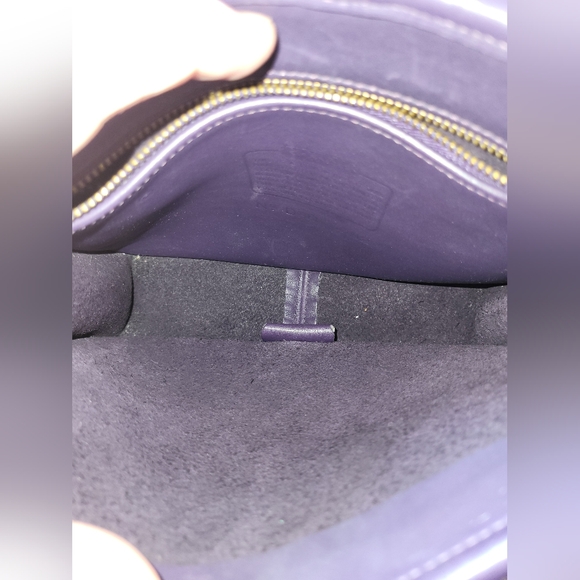 RARE VINTAGE COACH Ink (Dark Purple) Tribecca Flap 9092 - Picture 11 of 16